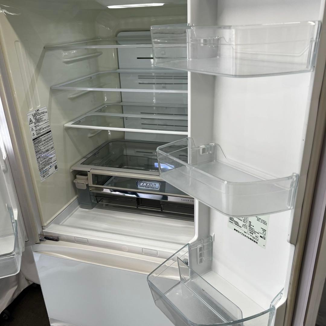 121 東芝 冷蔵庫 大型 500ℓ級 フレンチドア 白 中古 設置無料 安い