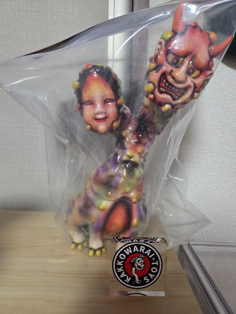 かっこわらい雑貨店　除々神様　三期　アクリル付き　ソフビ ☆イベント情報☆【かっこわらい雑貨店(笑)×墓場の画廊】秋のホラー祭