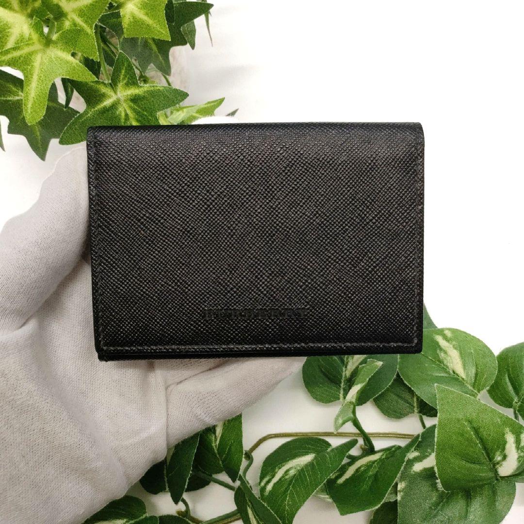 バーバリー　名刺入れ　ビジネスカードホルダー　ブラック　ノバチェック BURBERRY バーバリー カードケース バーバリー 名刺入れ ノバチェック