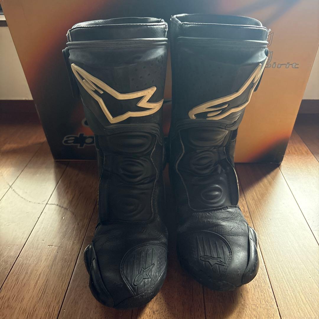 Alpinestars SMX ブラック バイクブーツ SMX S - Black Motorcycle Boots | Alpinestars®