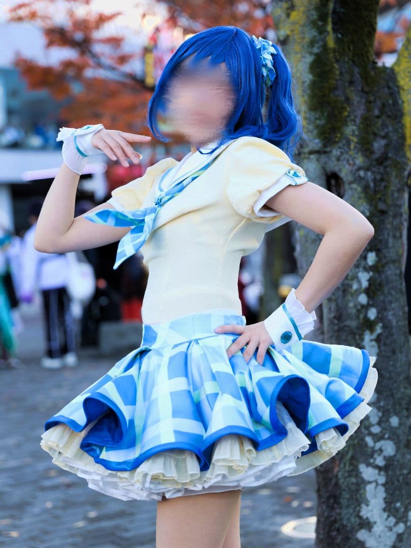 アイカツ！】 霧矢あおい コスプレ 衣装 ウィッグ 三分妄想製 スクール