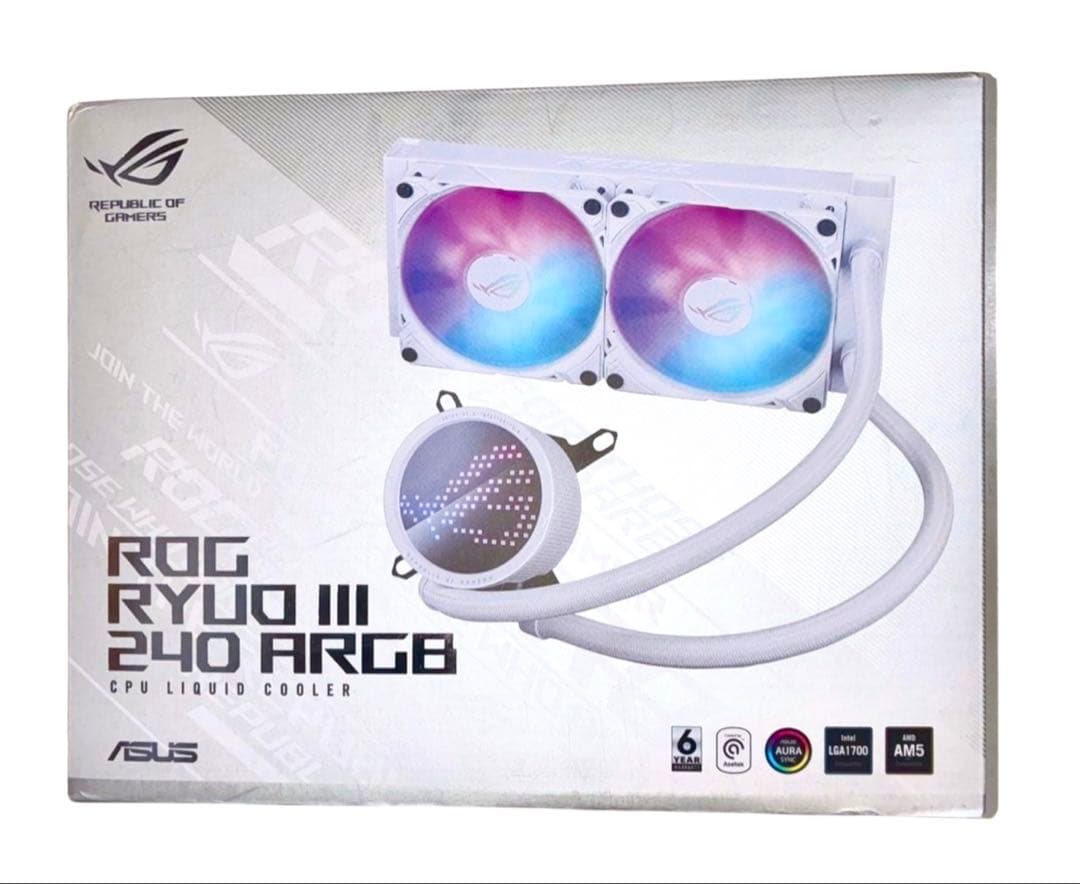 ASUS ROG RYUO III 240 ARGBWHITE CPUクーラー ROG RYUO III 240 ARGB WHITE EDITION | Cooling | ROG United States