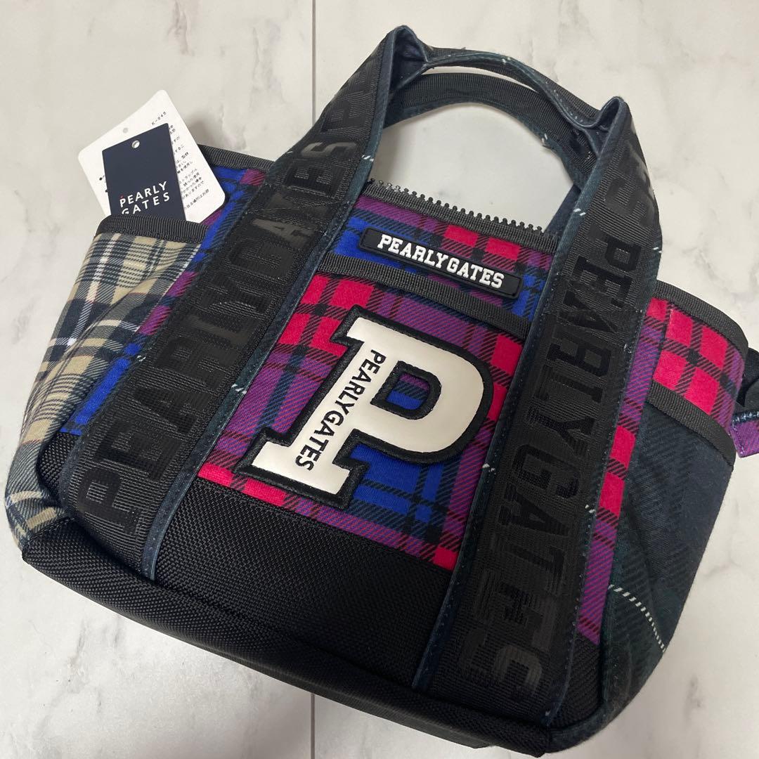 PEARLY GATES チェック柄カートバッグ PEARLY GATES｜チェック×ドット柄中綿カートバッグ (UNISEX) | Rakuten