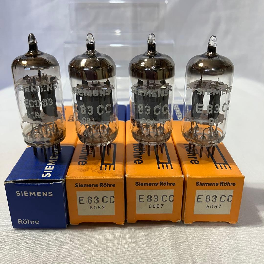 SIEMENS E83CC NOS×3 + ECC83 1本 真空管セット Siemens E83CC 5751 12AX7 ECC803S Triple Mica, NOS NIB | eBay