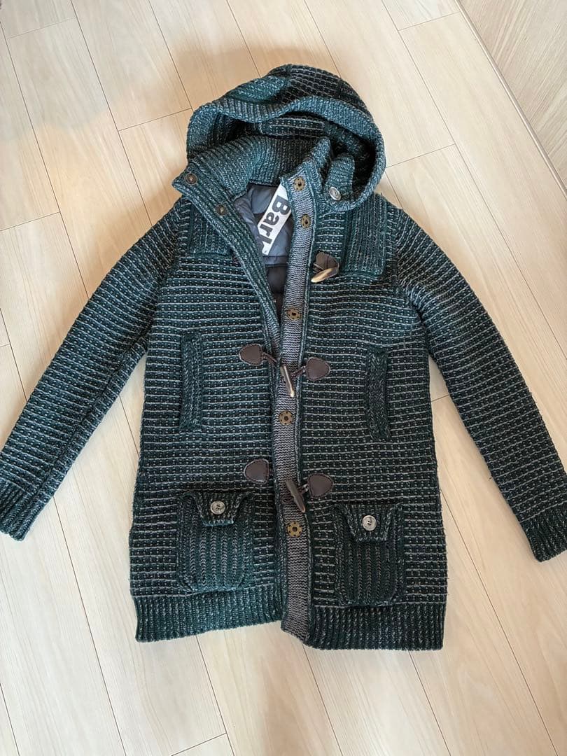 Bark ダークグリーン フード付きダッフルコート Bark ダークグリーン フード付きダッフルコート Bark ダークグリーン