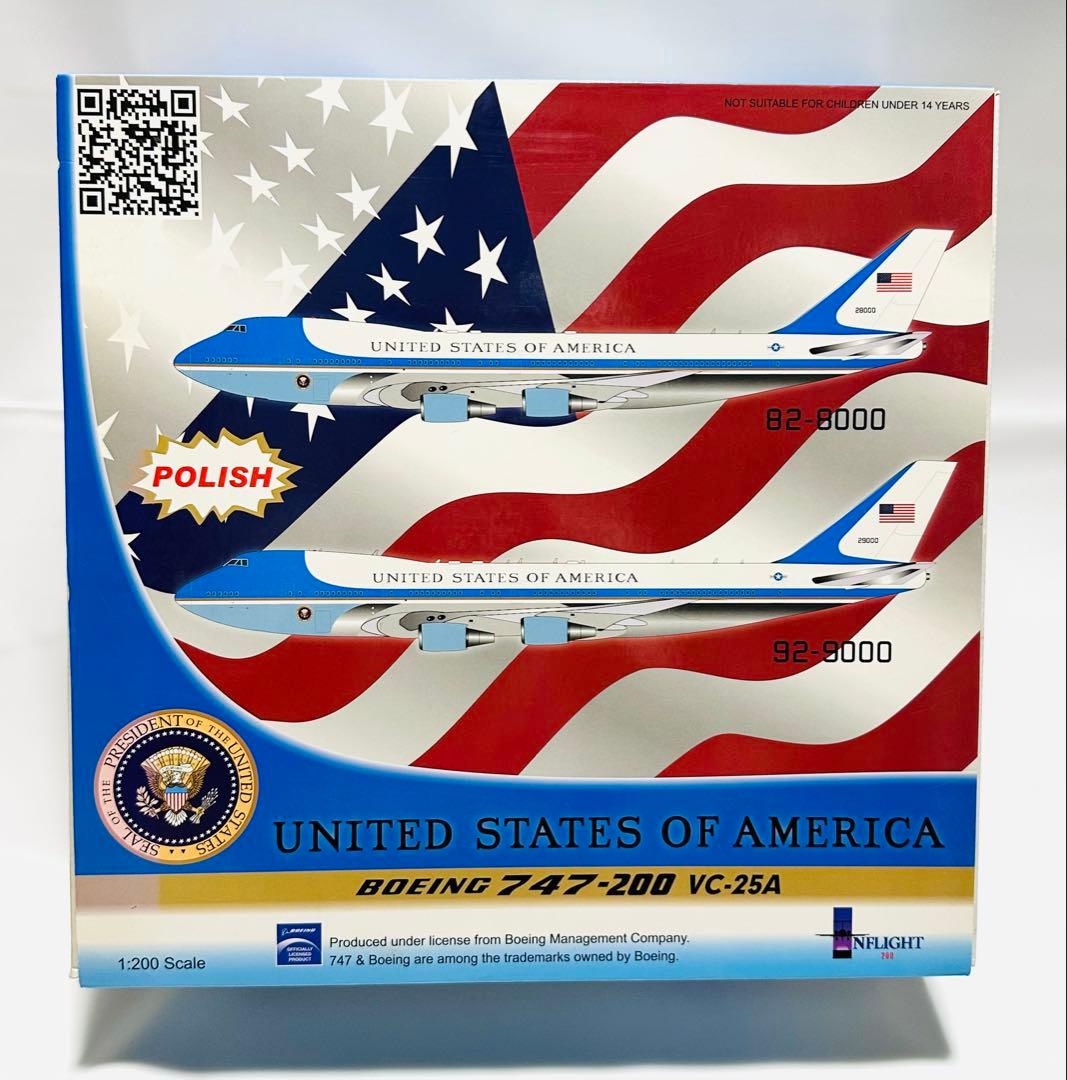 航空機・ヘリコプター INFLIGHT 1/200 B747-200 VC-25A Inflight200 Air Force One VC-25A 1:200 - YouTube