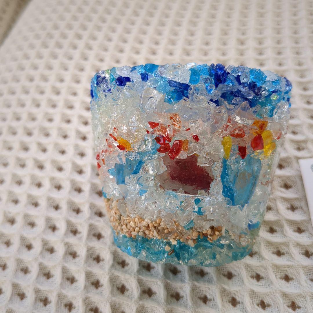 ガラス細工（沖縄の）サイズ（7.5cm×6.5cm）