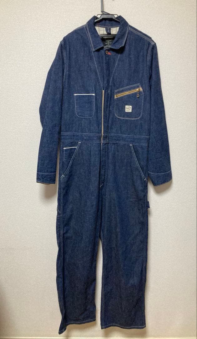 アナクロノーム　anachronorm つなぎオールインワンデニム　バル ANACHRONORM/アナクロノーム LIGHToz BM DENIM COVERALL INDIGO AN272