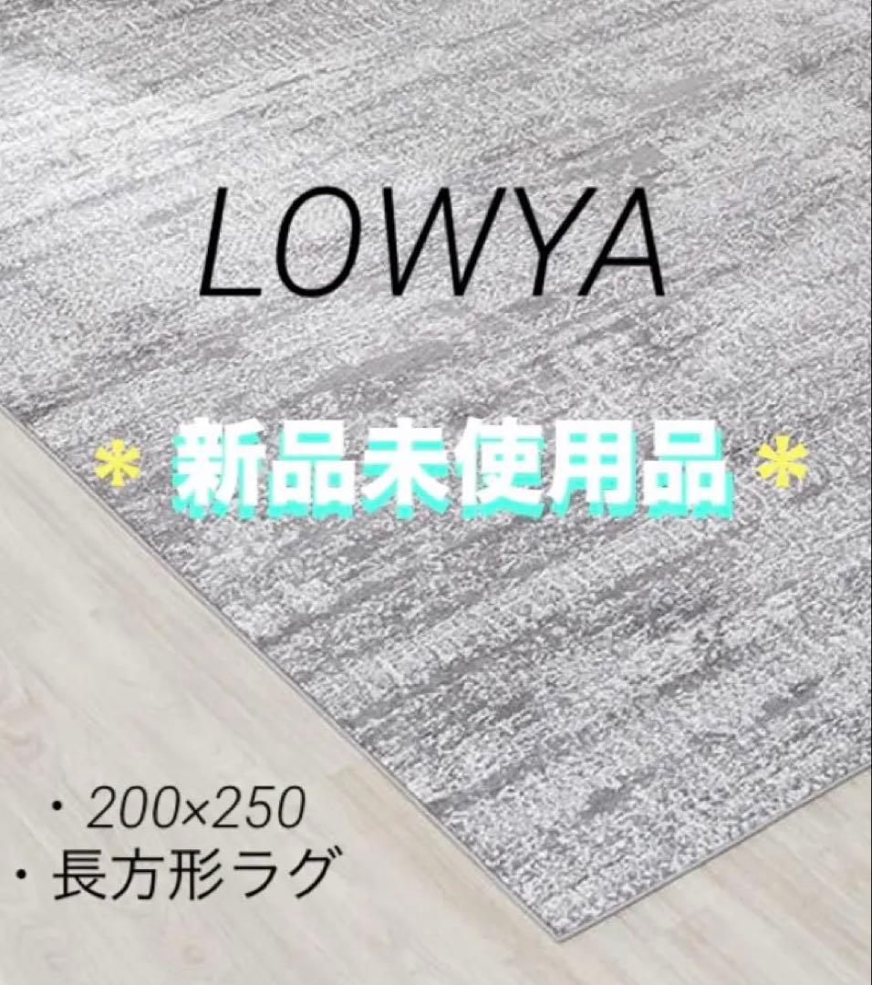 LOWYA 200×250 長方形ラグ 200×250] Lサイズ 長方形ラグ 防音 ラメ入り | 【公式】LOWYA(ロウヤ