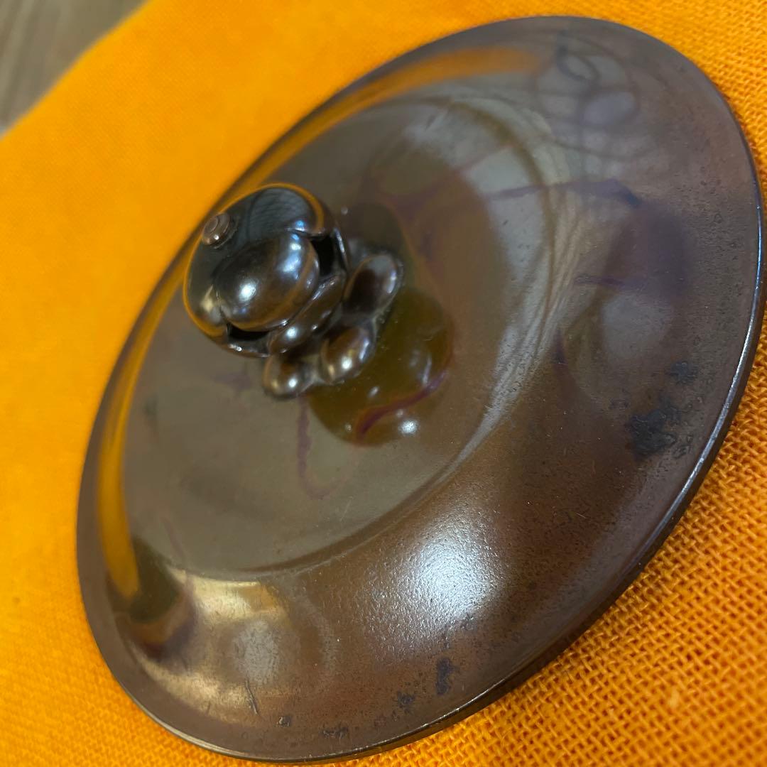 釜師【門脇 喜平】(造)の『霰 繰口丸釜』共箱 茶道具「釜」