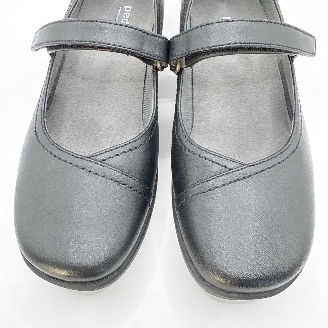 最終】極美品Pedala ペダラ メリージェーン アシックス22 黒 - メルカリ