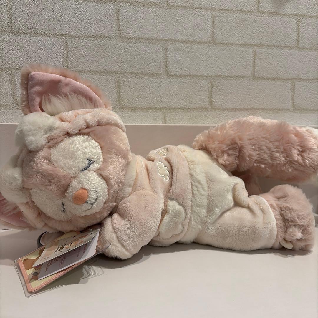 上海ディズニー限定リーナベルぬいぐるみS眠るパジャマ姿虫眼鏡新品美