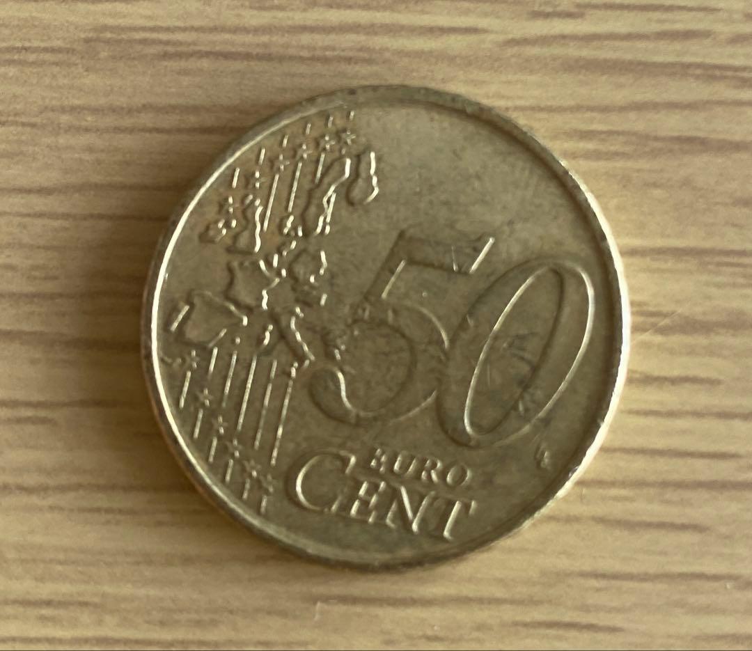 1999年 ベルギー 50ユーロセント硬貨 アルベール2世 - メルカリ
