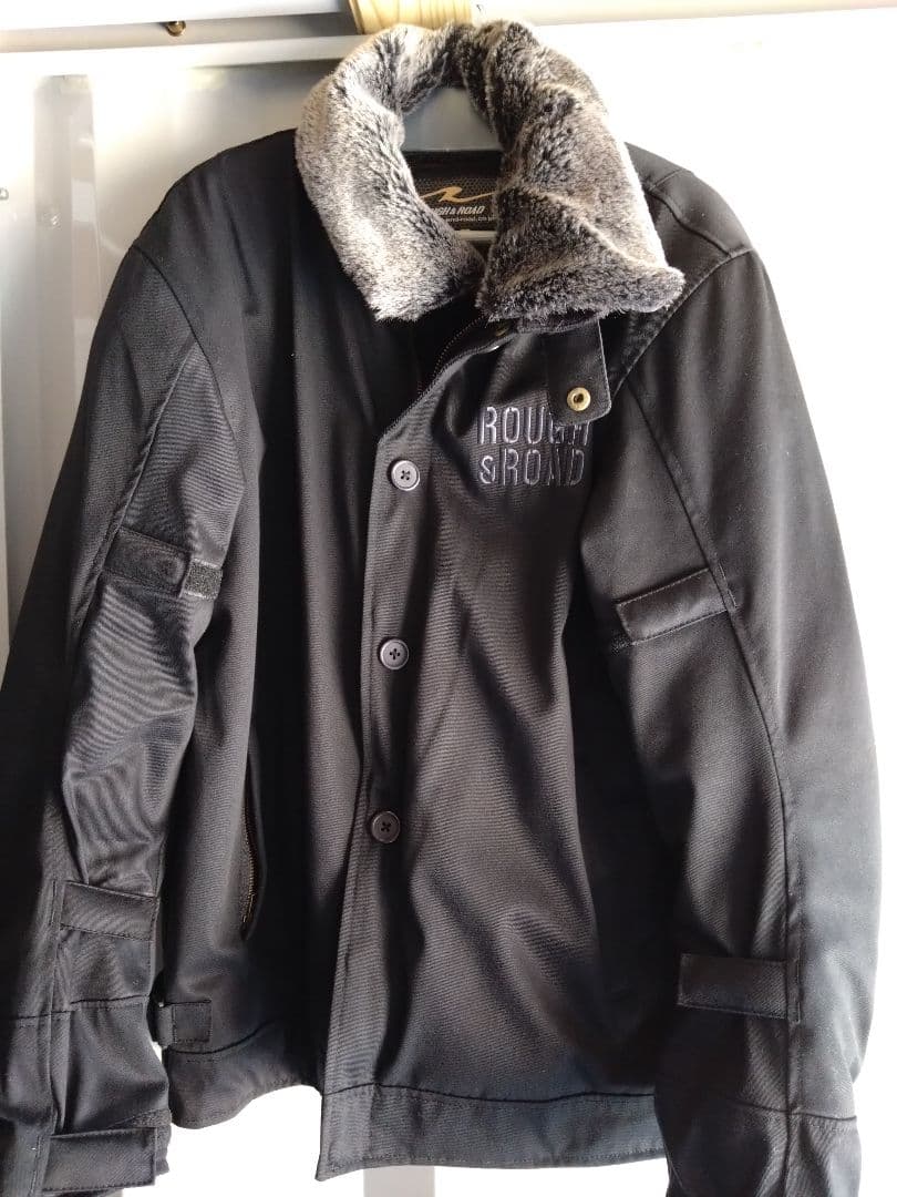 ROUGH&ROAD バイクジャケット ブラック ADVENTURE_PRODUCTS | ラフ＆ロード