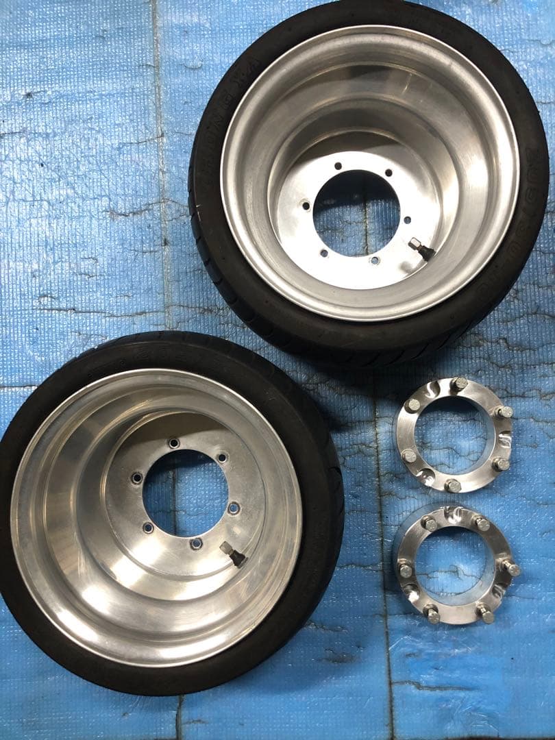 ジャイロ系　ミニカー化　ホイール/スペーサーセット＊送料込み＊カスタム　改造 Webike | SPUNKY'S スパンキーズ ジャイロ用マルチホイールスペーサー