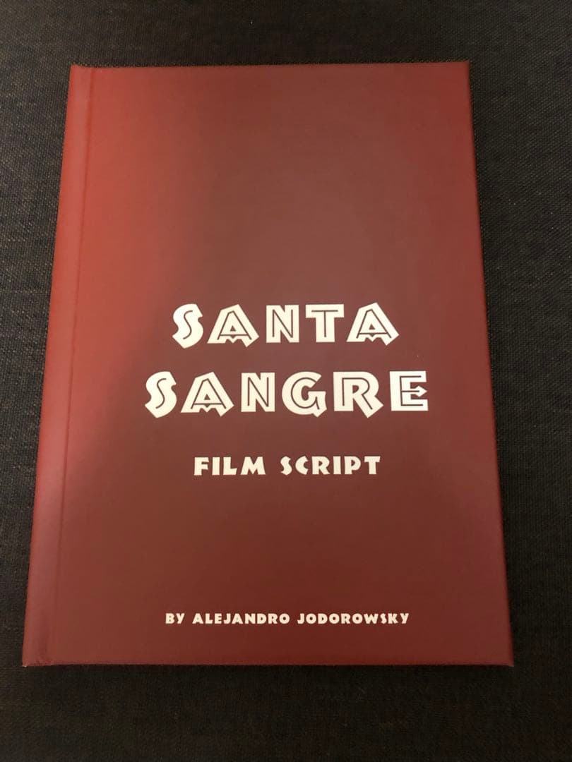 直筆サイン入り　サンタ・サングレ/聖なる血　スクリプト(脚本)文字は英語 映画 サンタ・サングレ／聖なる血 (1989) - allcinema