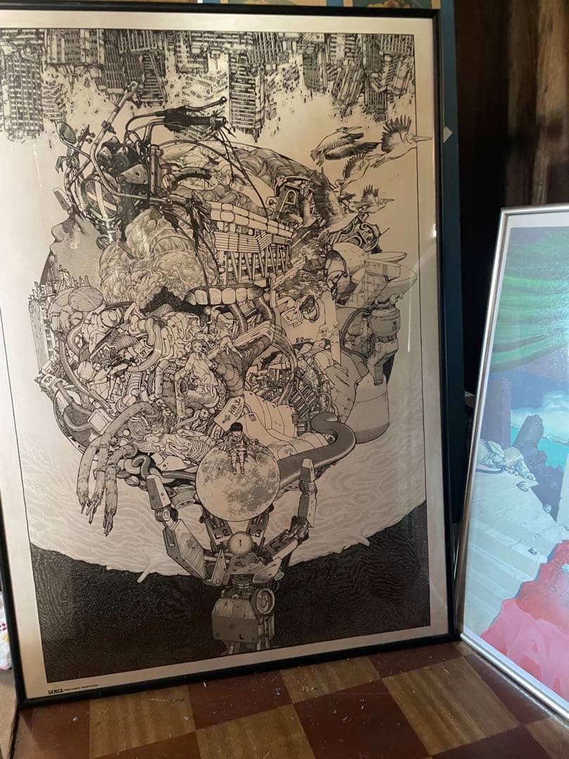 専用　大友克洋　AKIRA B1オフィシャルポスターフレーム入りポスター Amazon.co.jp: ポスター大友克洋 AKIRA 国際映画祭参加版 復刻版 : 本