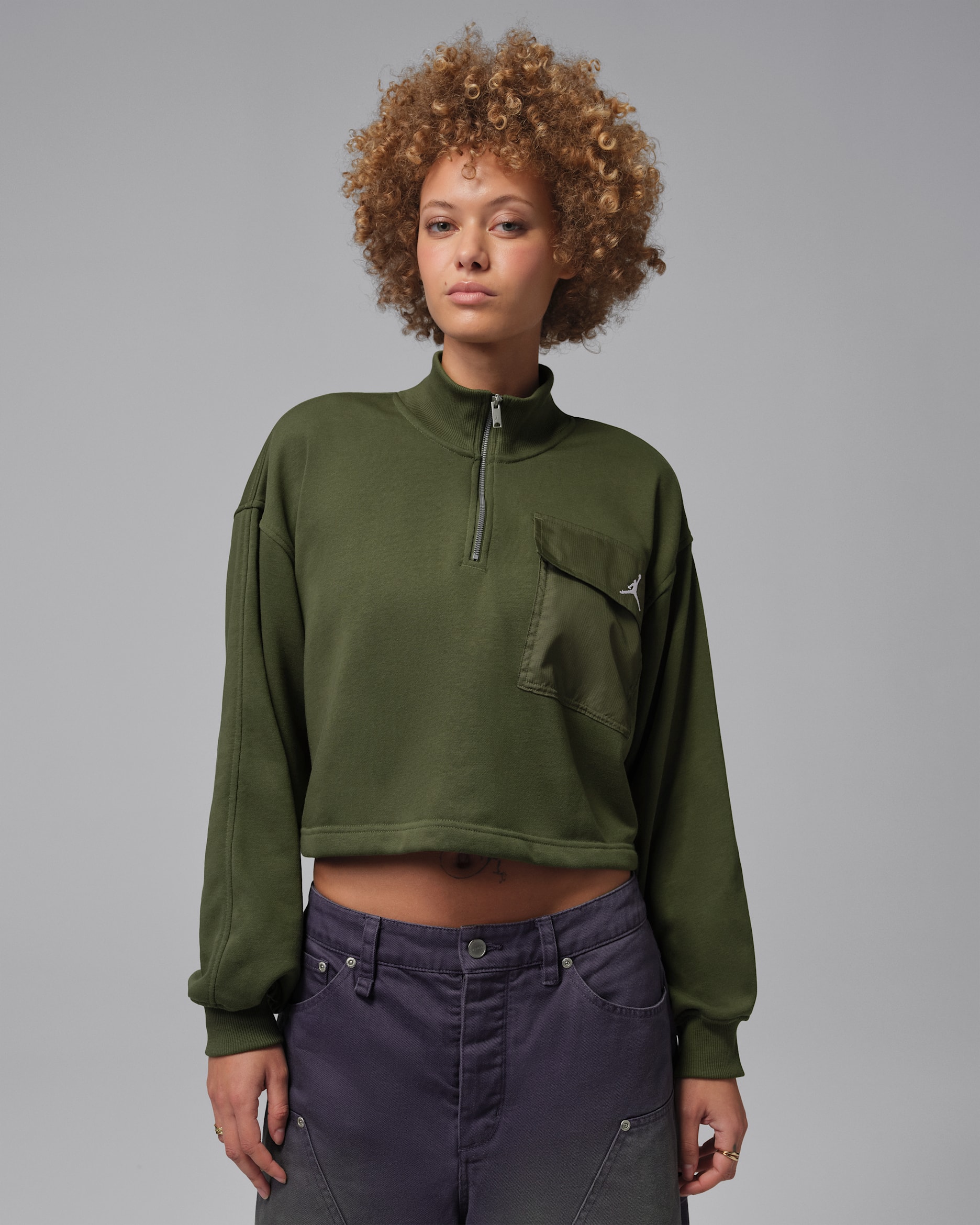 Jordan Brooklyn Fleece Women's 1/4-Zip Hike Mike Top. Nike.com