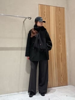 ATTISESSION＞リバーシブル ベルト コート