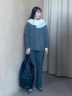 別注】＜dahl'ia＞ビッグフリルカラー シャツ