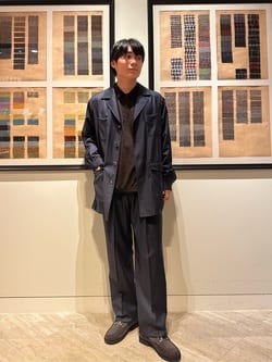 CARUSO per District＞ストライプ サファリジャケット