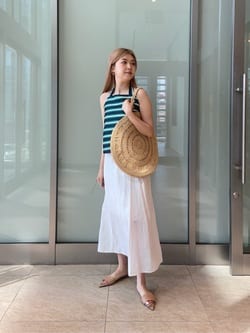 マルチボーダー キャミソール ブラウス