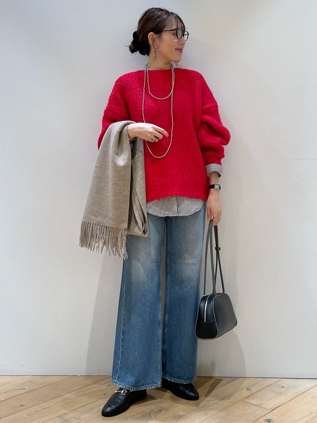 定番人気】【2025AW新作】【TWEEDMILL/ツイードミル】大判ストール無地