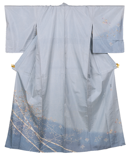 単の大島紬付け下げ | Heritage Japon