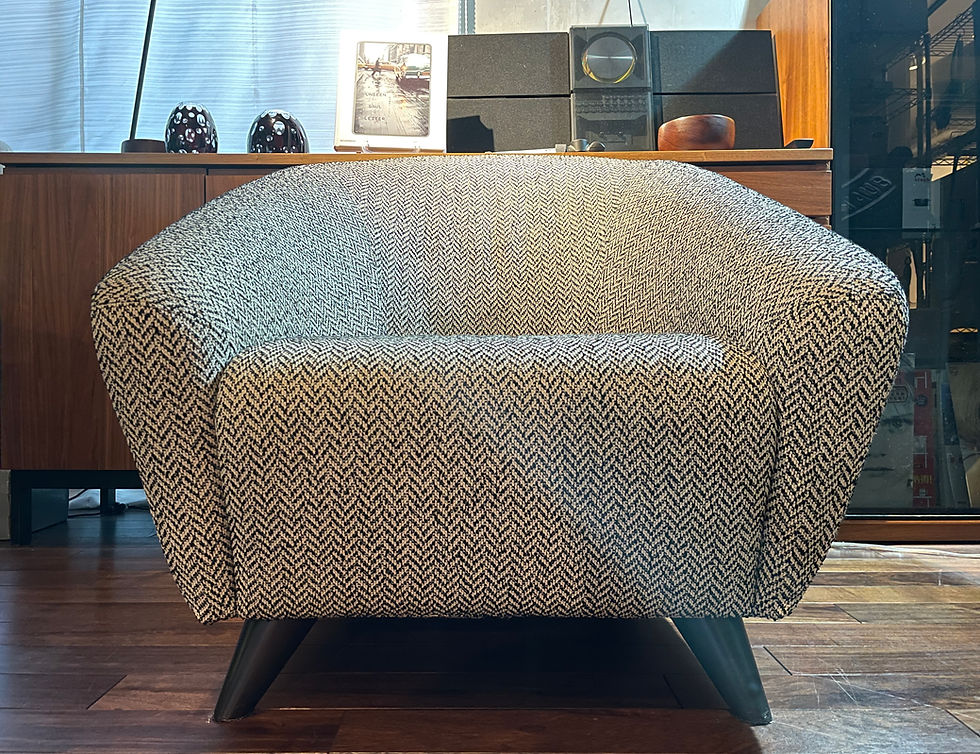 HUKLA 日本フクラ ファブリックソファ/シングルソファー ヘリンボーン