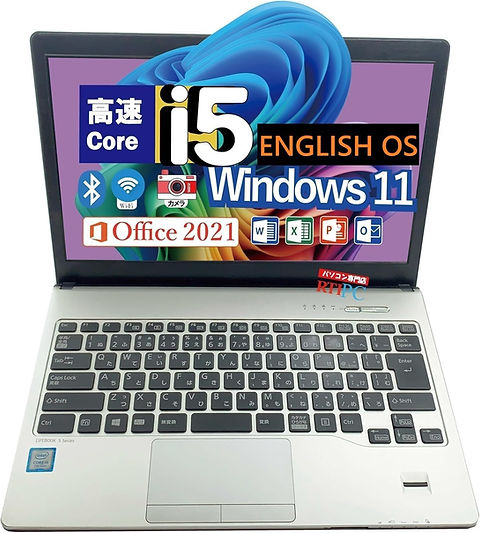 English OS Laptop Fujitsu S937 Core i5-7300U, Memory 8GB, SSD