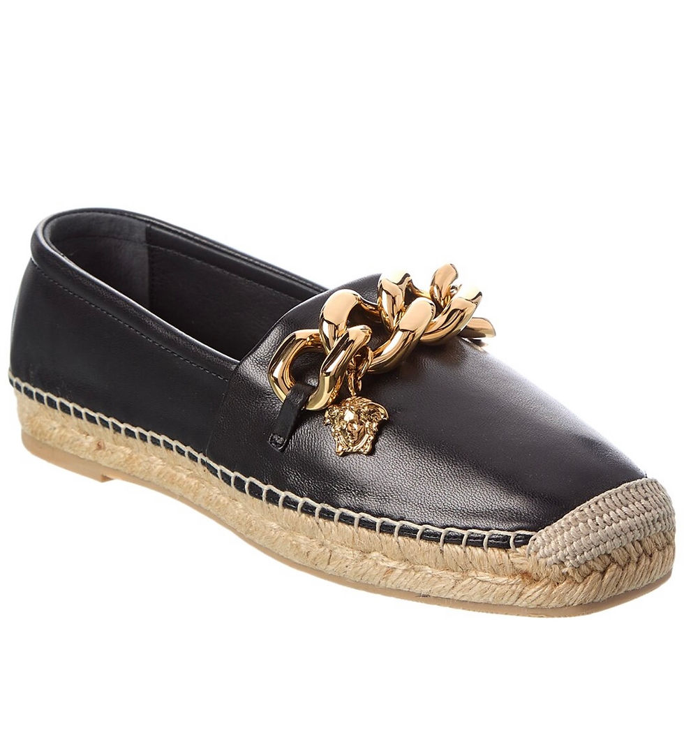 Versace chain link espadrilles Sz40 | Luxury Cage LLC