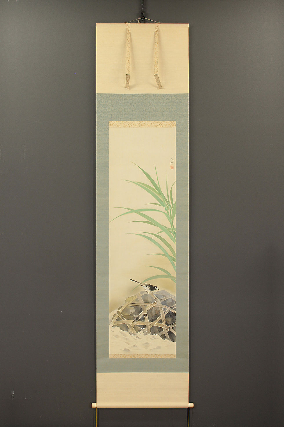 掛軸 森村宜稲「鶺鴒之図」 | 新古美術いづも