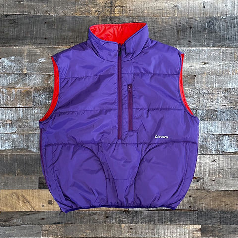 Cloveru® Urban Reversible Vest（Purple / Red） | BIZARRE GREEN