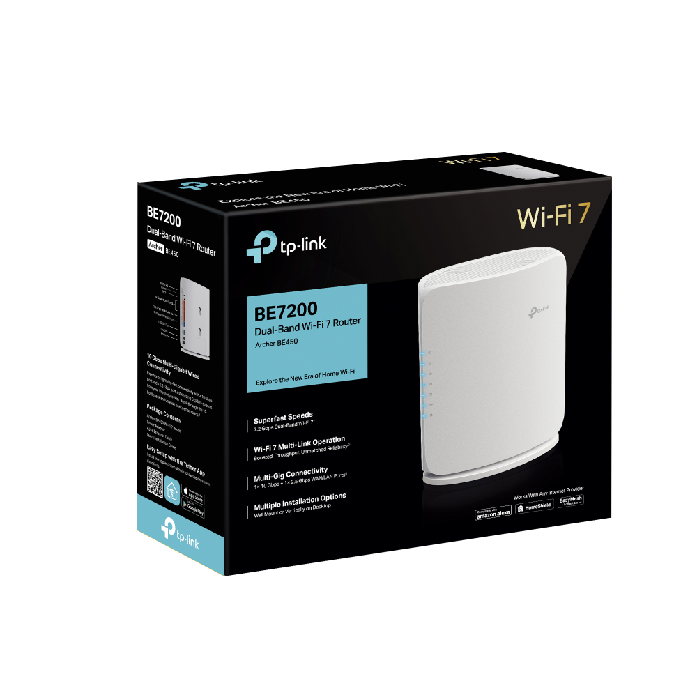 Archer BE450 | BE7200 Dual-Band Wi-Fi 7 Router | TP-Link Nordic