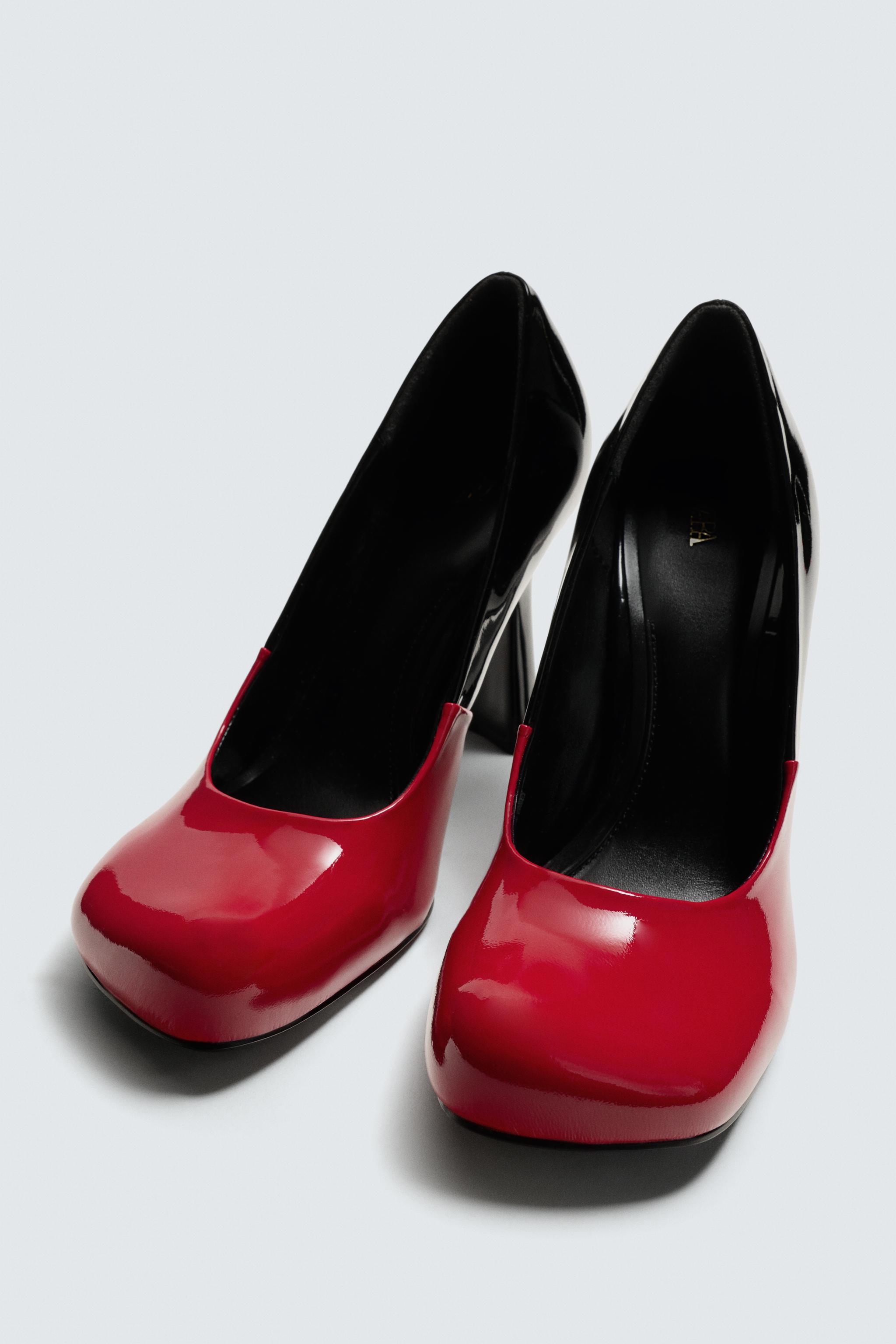 レザーハイヒールシューズ Harry Lambert for Zara x Disney - レッド