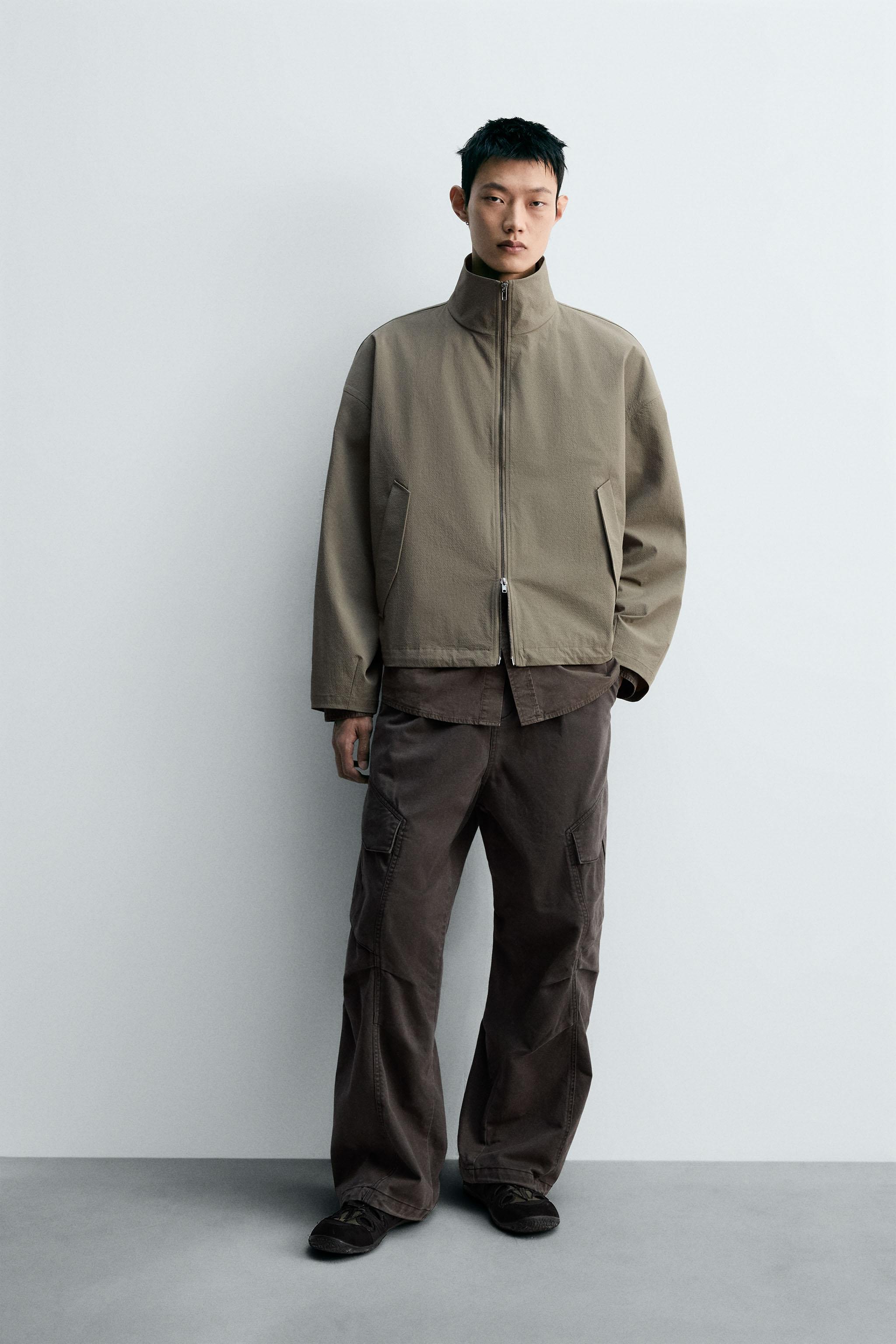 テクニカルテクスチャージャケット - グリーニッシュ | ZARA Japan / 日本