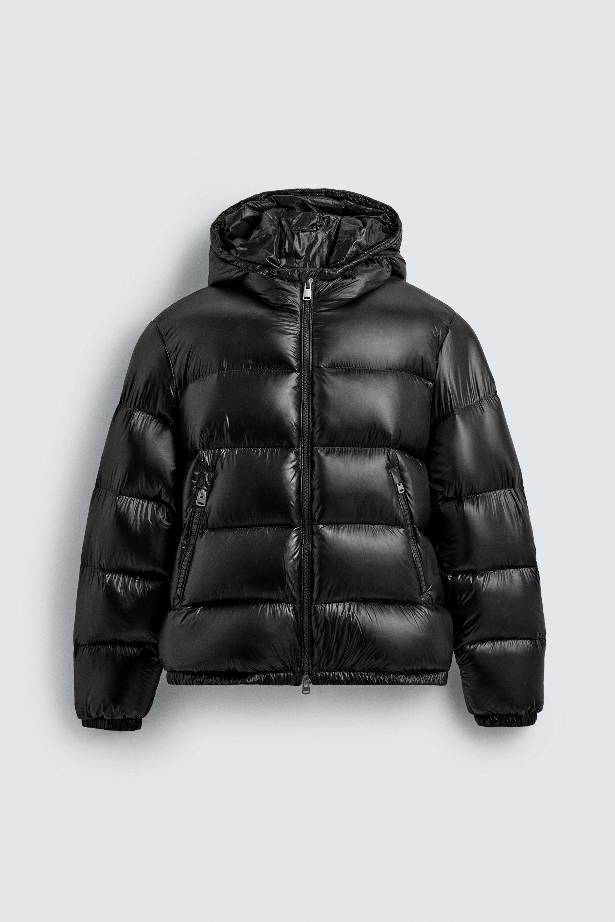 80% DOWN - 20% FEATHER WATER REPELLENT JACKET - Black | ZARA