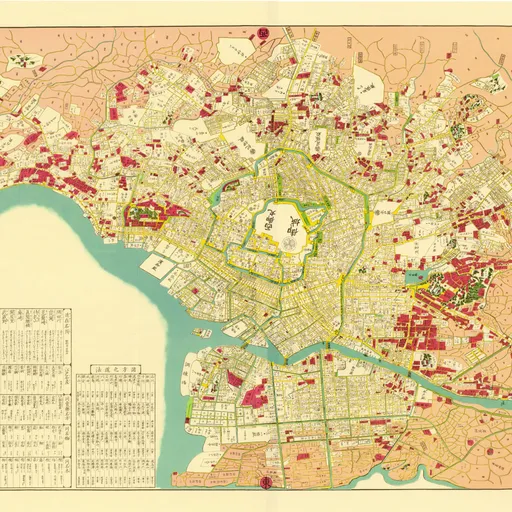御江戸絵図【安政6（1859）】 | Original map, illustration digital