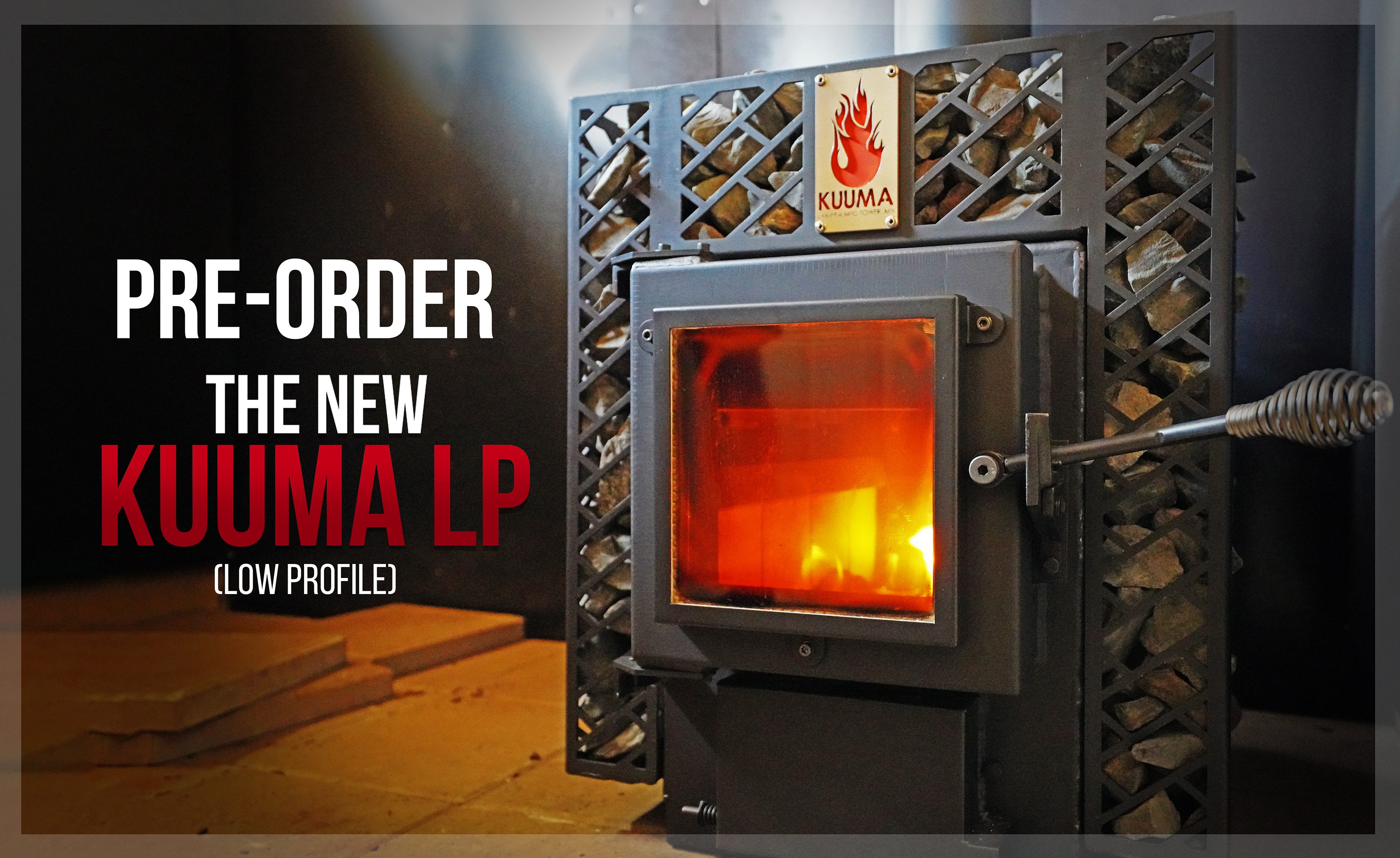 Lamppa Manufacturing - Kuuma Low Profile Wood Burning Sauna Stove