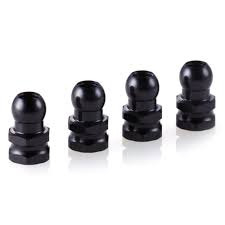 GALM Aluminum Shock Stand Off 4 pcs Black (Ball Nuts) [OVERDOSE
