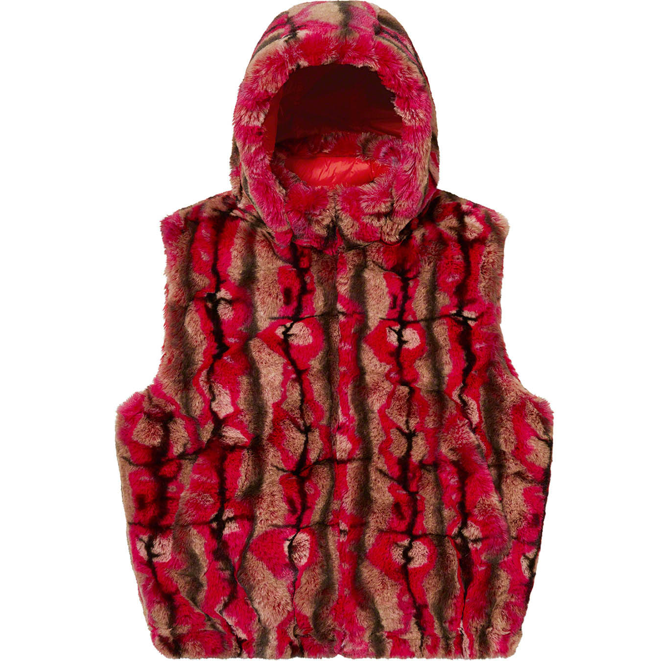 Faux Fur Hooded Vest | Supreme 21fw