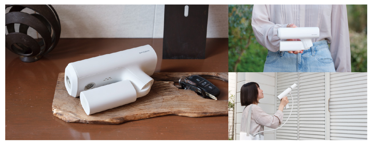 マットホワイトカラーの限定モデル「SPICERR ポケッタブル高圧洗浄機