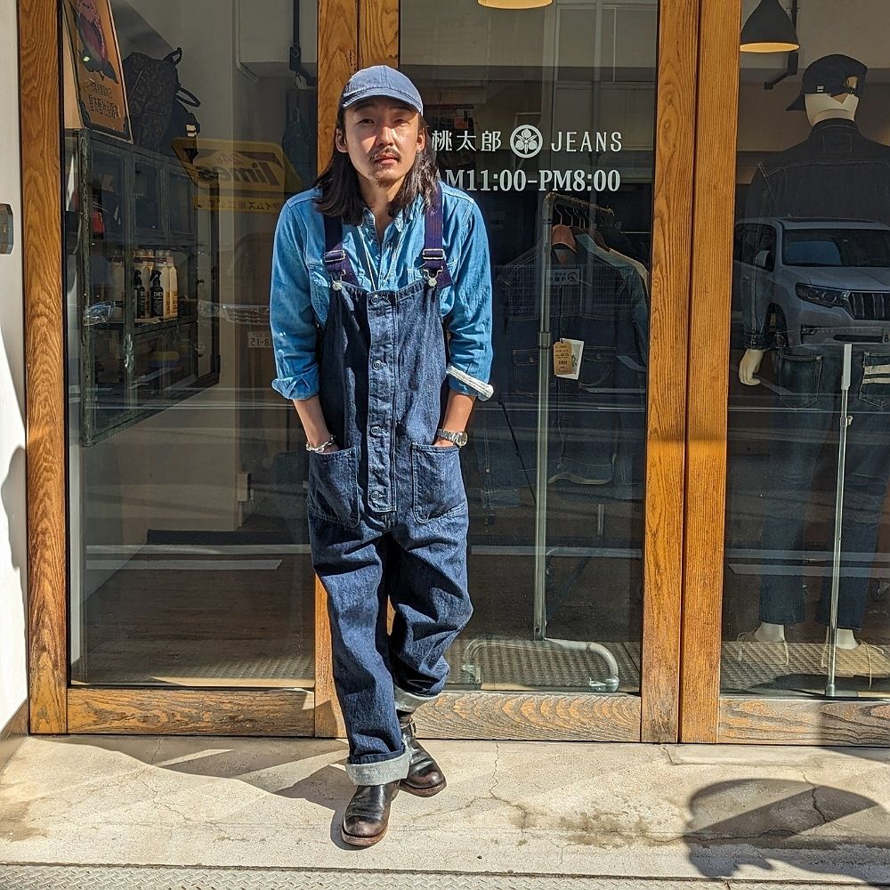 デッキオーバーオールの魅力ここにあり。｜MOMOTARO JEANS MOMOTARO