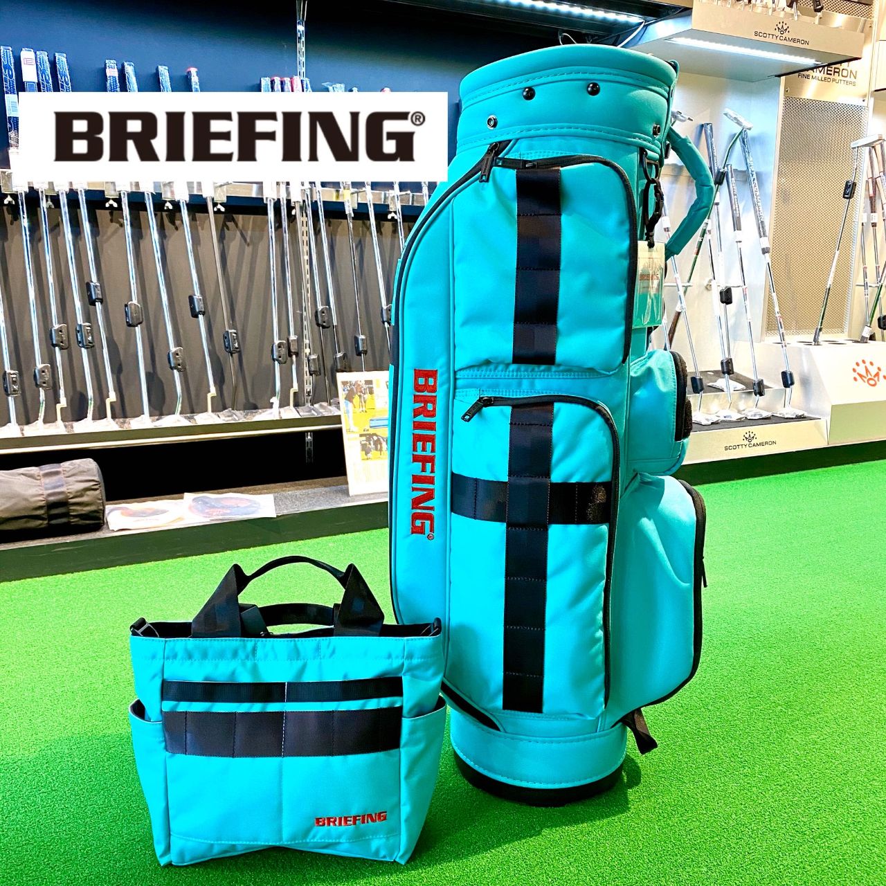 hirakawaCR-10 限定カラーBRIEFING キャディバッグ hirakawaCR-10 限定