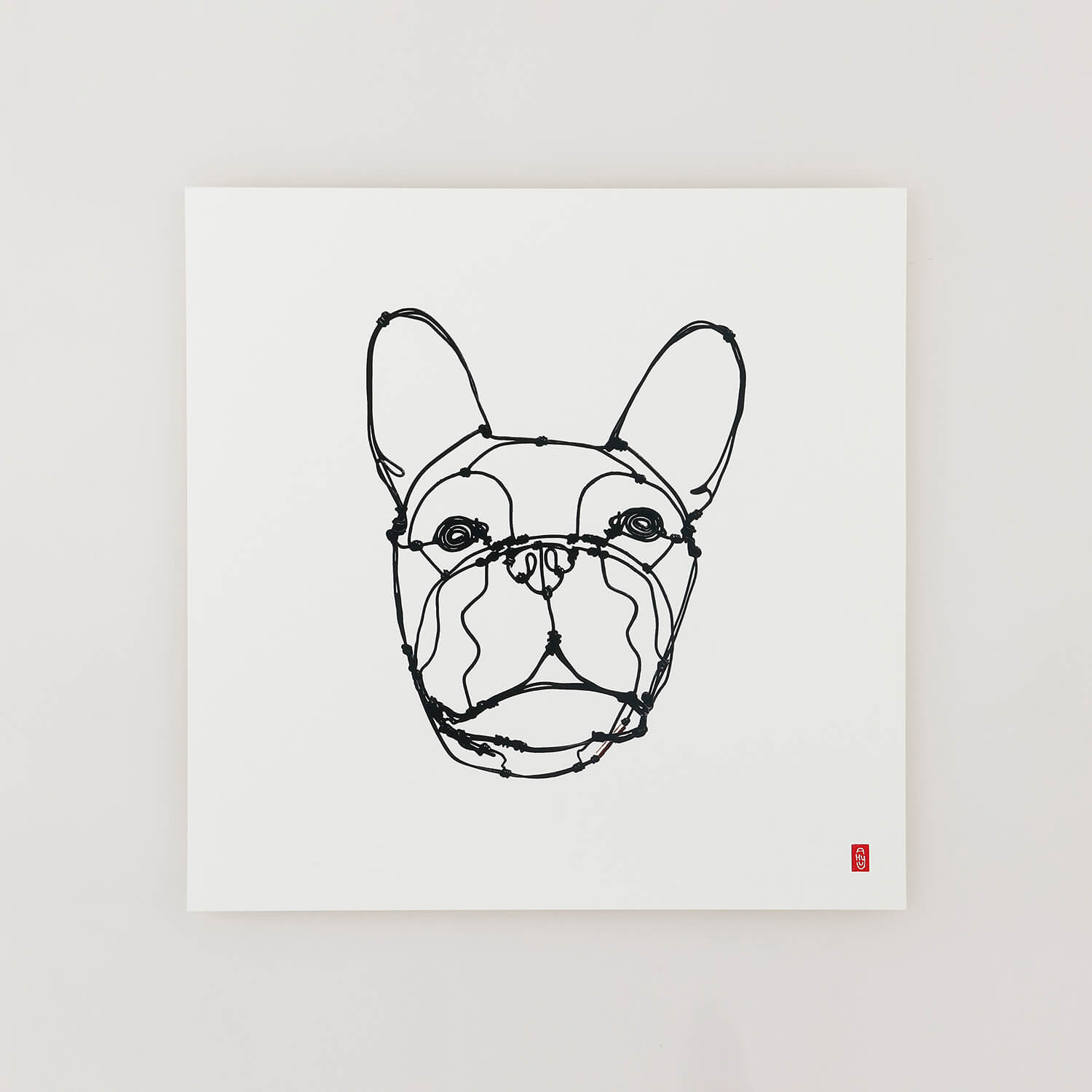 HAYU さん ワイヤーアート 犬 ラブラドール 刻印付き HAYU さん