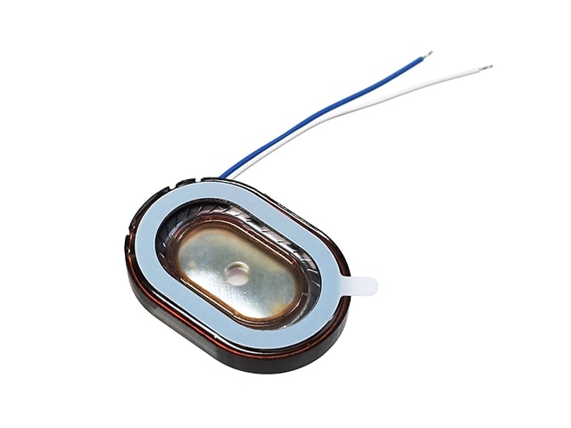 マイクロスピーカー 青/白リード付 8Ω: 受動部品 秋月電子通商-電子