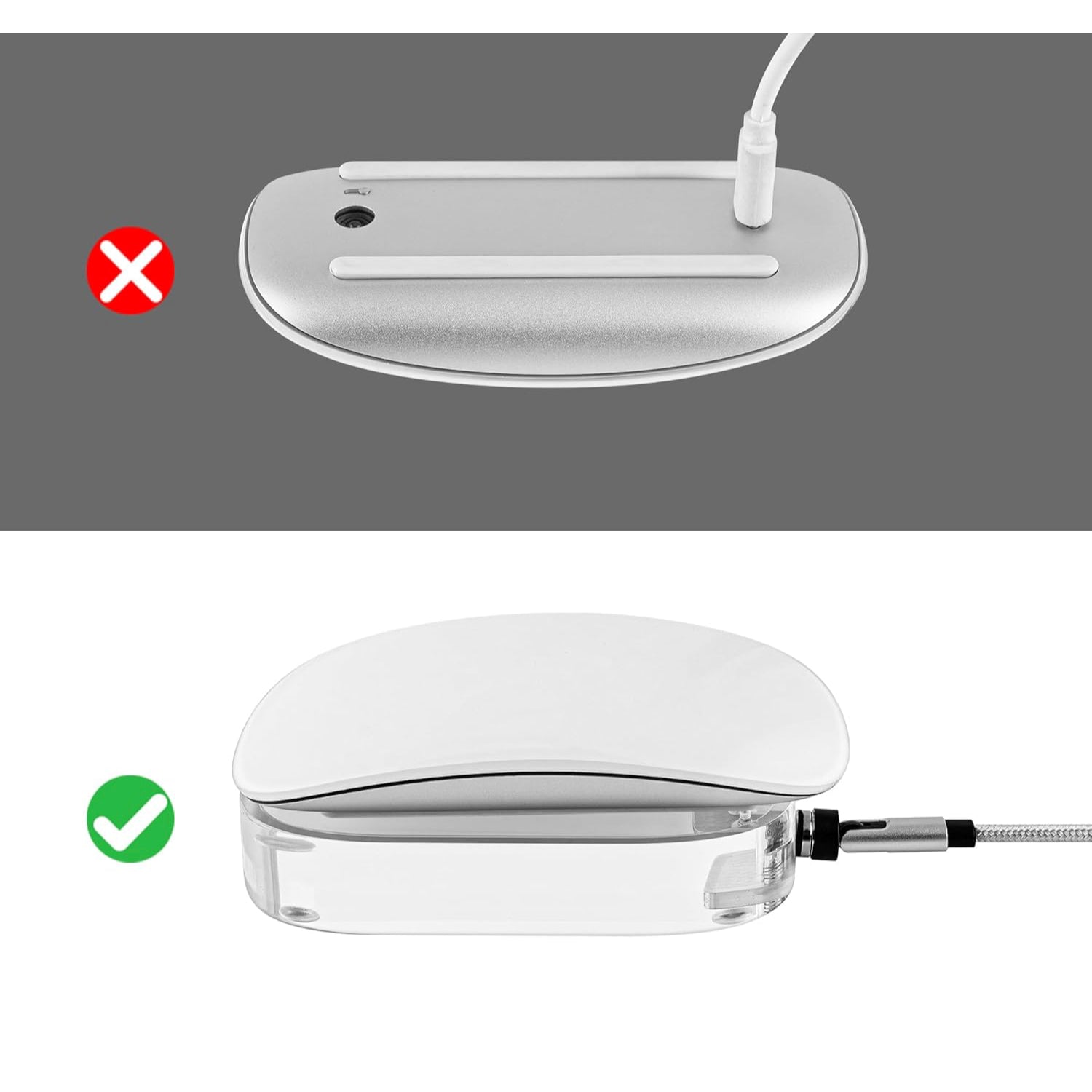 Apple Magic Mouse(USB-C)対応 アクリル製充電ステーション [GK-01