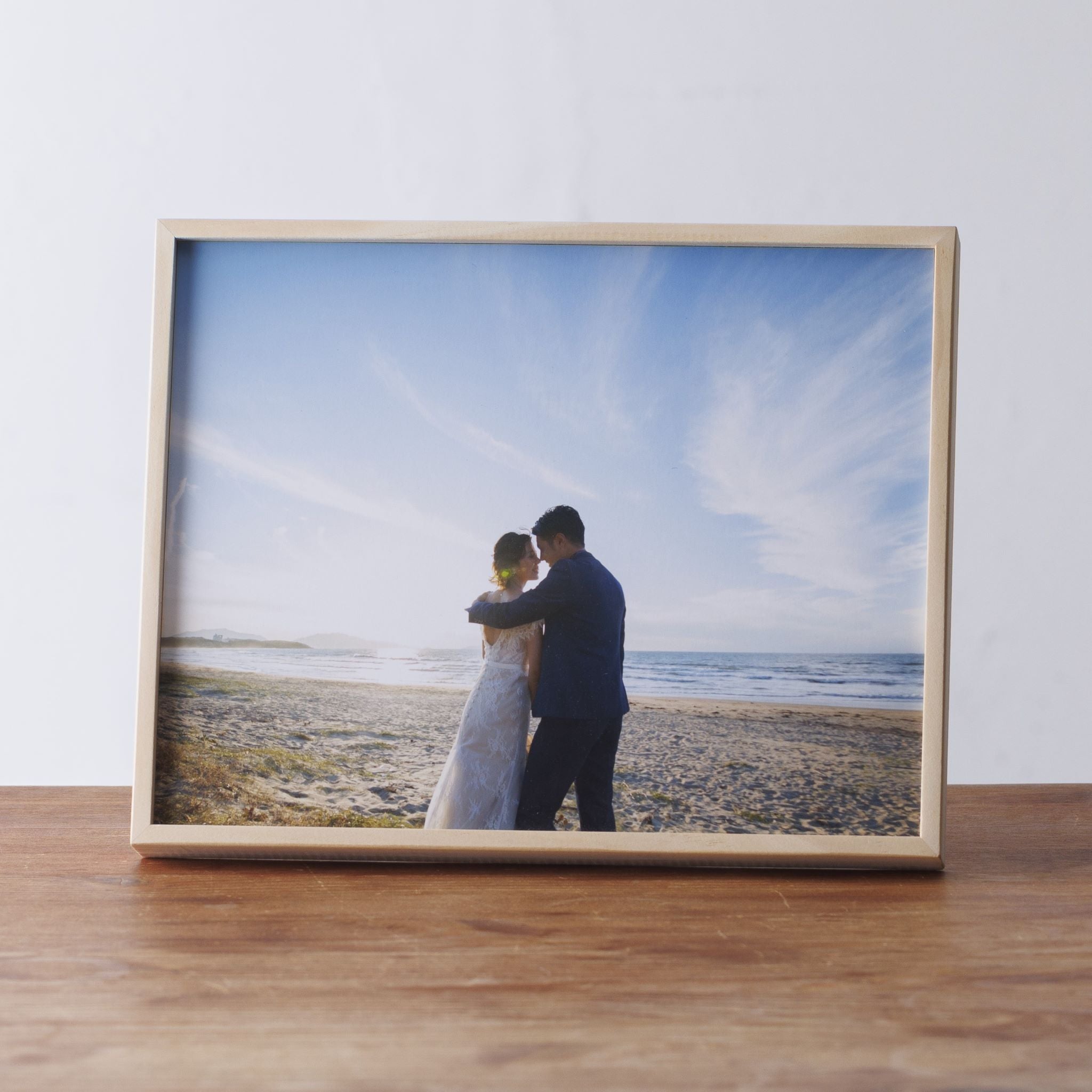 木製ムクフレーム【L】Z13/8×10 プレゼント 記念品 写真立て – 縁の