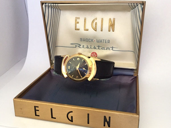 ロード・エルジン ブラックナイト USA製 手巻き式 ビンテージ ウォッチ