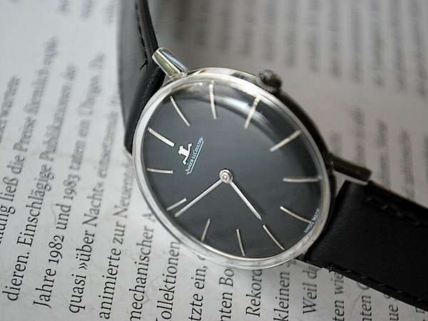 ジャガー・ルクルト ブラックダイヤル 2針 手巻き 美品 | アンティー